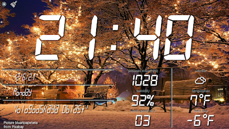 LCD talking night clock