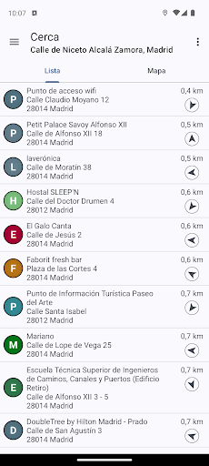 Vista previa de la aplicación