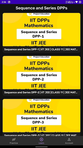IIT JEE Maths - Study Material Screen 3