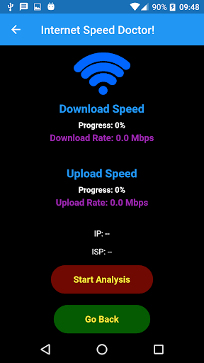 Android application Internet Speed Doctor! screenshort