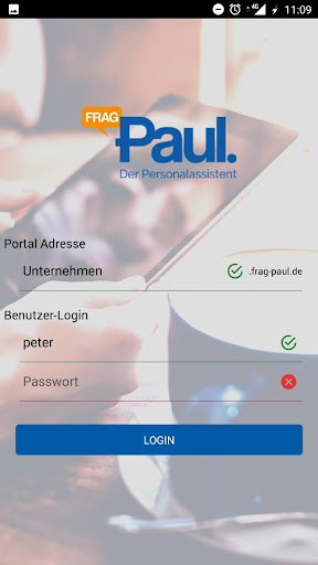Android application fragPaul - Der Personalassiste screenshort