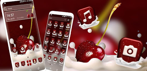 Red Cherry Launcher Theme