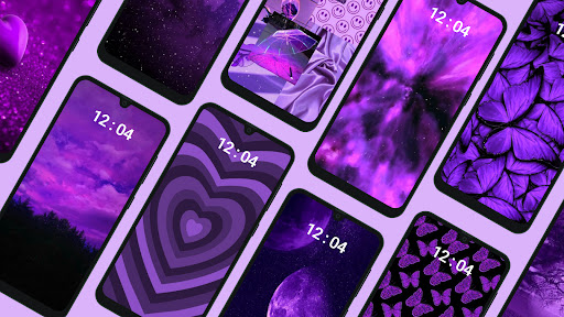 Android application Purple Wallpaper HD 4K screenshort