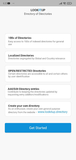 Android application LookItUp screenshort
