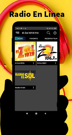 Android application El Zol 107.9 Radio Washington screenshort