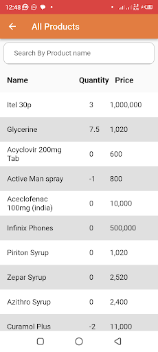 Android application poscream RSM screenshort