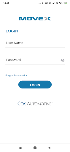 Android application Movex Vehicle Logistics screenshort