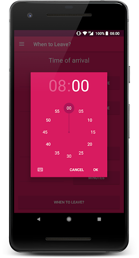 When to Leave? Screen 3
