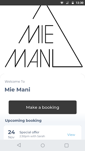 Android application Mie Mani screenshort