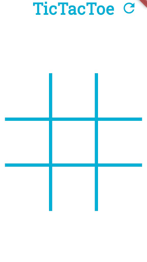 Android application 2 Player TicTacToe screenshort