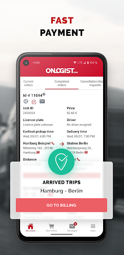ONLOGIST | Car Transfers Screen 3