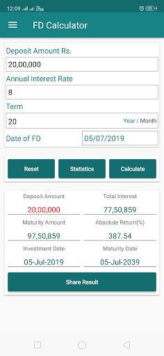 EMI Calculator for Bank loan,  3