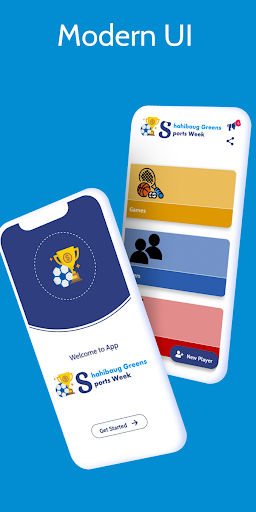 Android application Sports Event App screenshort