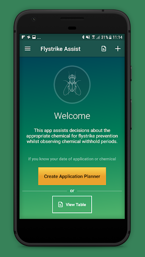 Android application Flystrike Assist screenshort