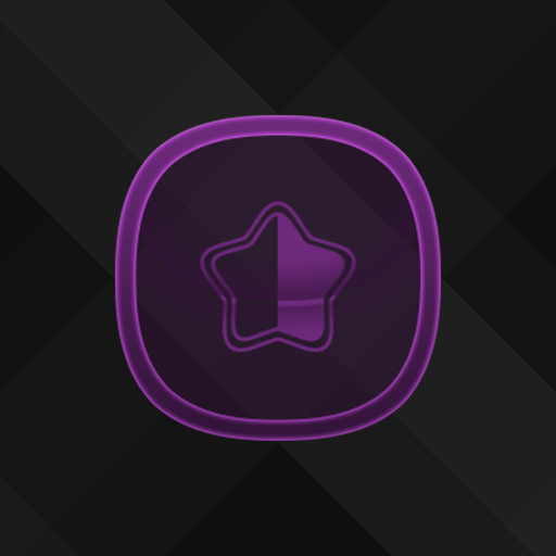 Matte Glass Purple Icon Pack logo