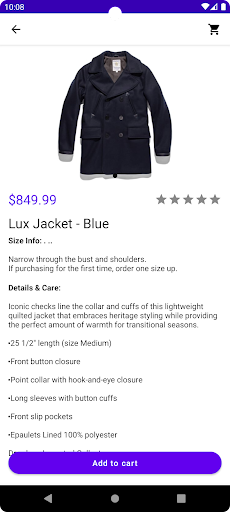 ML.01.commerce demo Screen 3