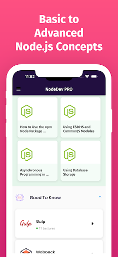 Screenshot of Learn Node.js Offline Fast PRO