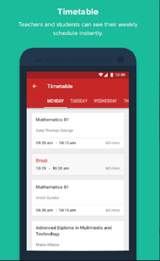 Android application Alkawn School screenshort