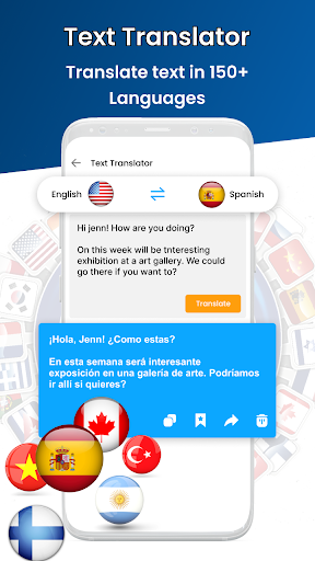 Speech to Text with Translator Screen 3