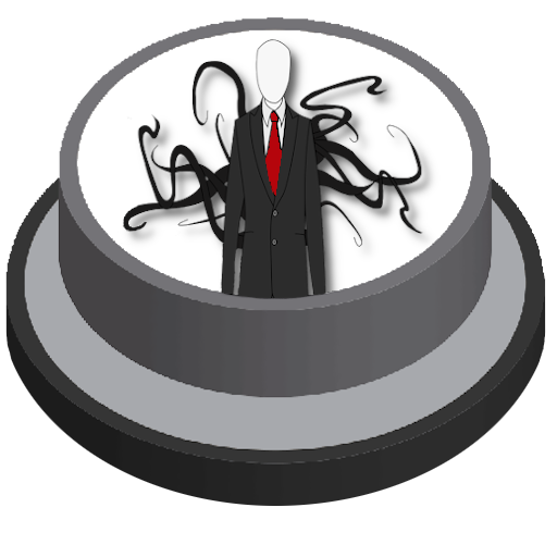 Slender Man Meme Prank Button logo