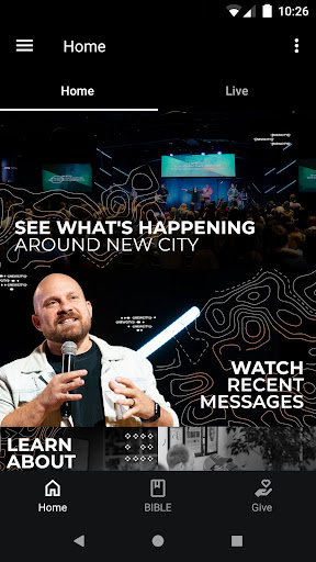 Android application New City Church screenshort