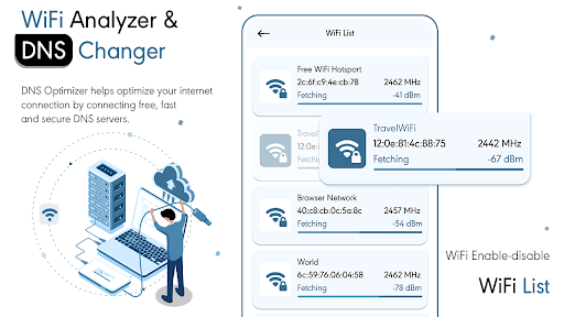 Android application WiFi Analyzer & DNS Changer screenshort