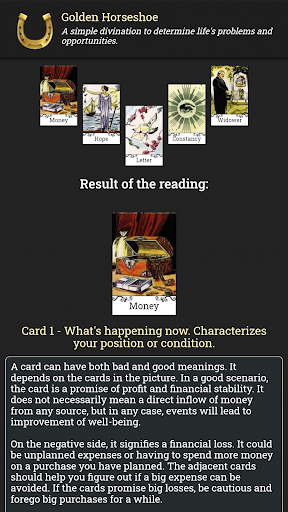 Gypsy Fortune Telling Cards Screen 2