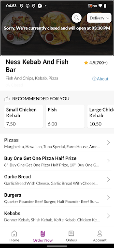 Ness Kebab And Fish Bar Screen 3