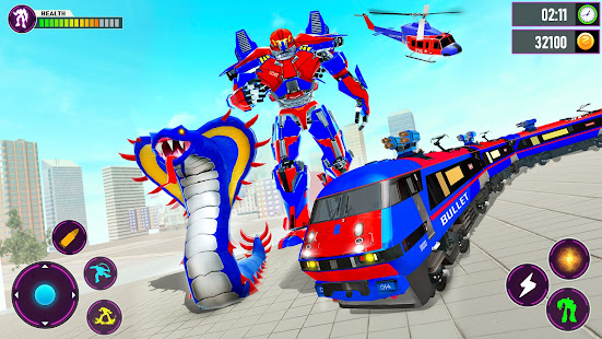 Snake Robot Train Transforming - War Robot Games 2.0.8 screenshots 4