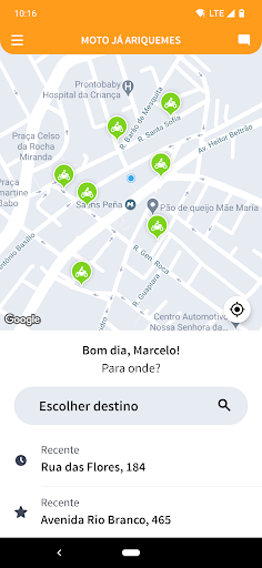 Android application Moto Já Ariquemes screenshort
