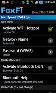 FoxFi (WiFi Tether w/o Root) Full Mod APK