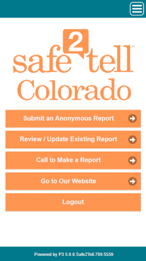 Android application Safe2Tell CO screenshort