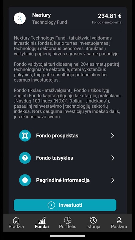 Nextury Funds Screen 3