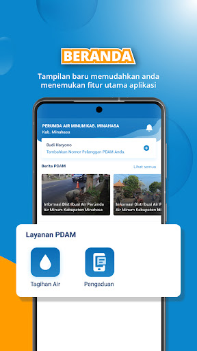 Android application PDAM INFO Cek & Bayar Rek Air screenshort
