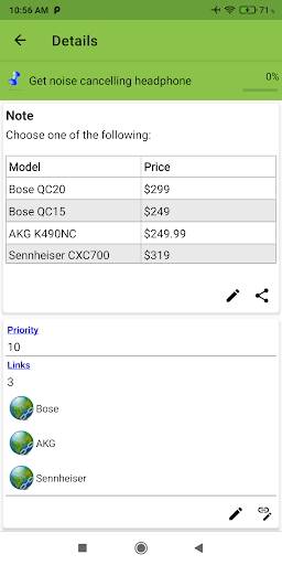 AnTreNotes Screen 2