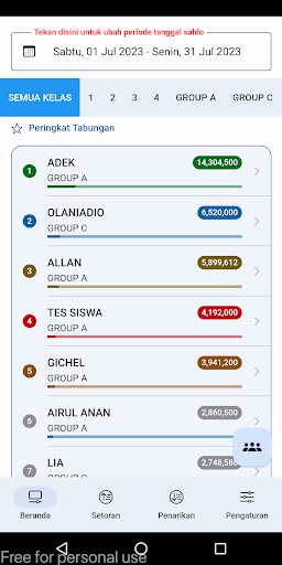 Tabungan Siswa - TabSis Screen 3
