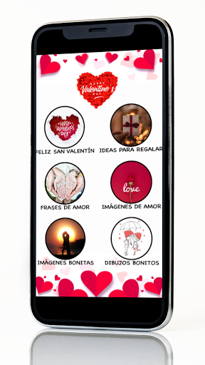 Android application Dia de San Valentin screenshort