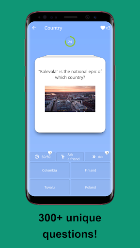 Geography quiz Screen 3