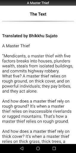 A Master Thief Sutta Screen 2