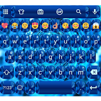 Shading Blue Emoji Keyboard