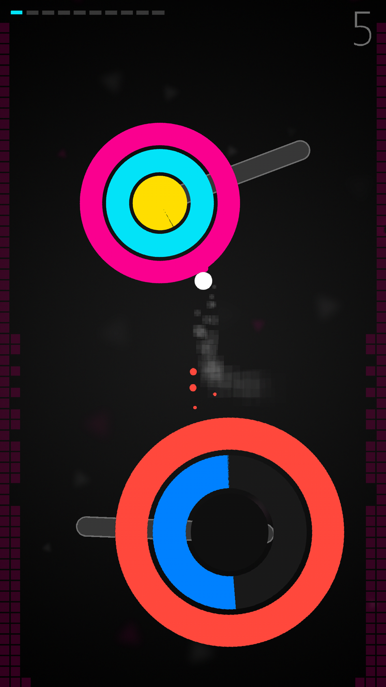Android application Super Circle Jump★Reaction Game screenshort