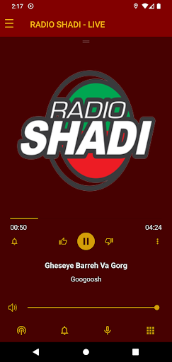 Android application Radio Shadi screenshort