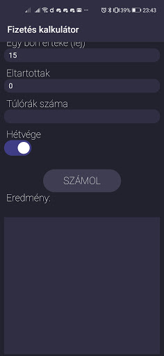 Fizetés kalkulátor (ne használ Screen 3