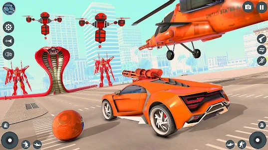 Robot Shooting: Car Games 3D