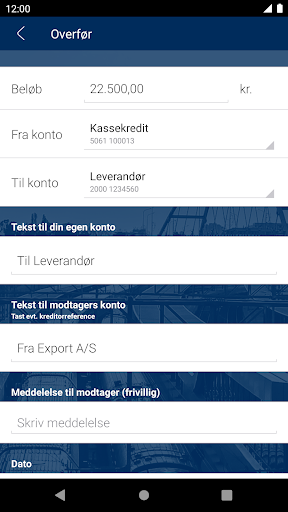 Sydbanks MobilBank Erhverv Screen 3
