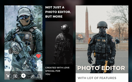 Police Suit Soldier Photo Editor