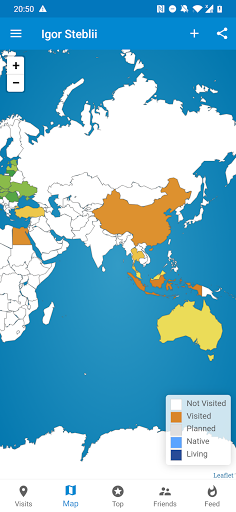 Android application Scratch My Map screenshort
