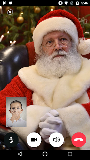Android application Video call Santa prank screenshort