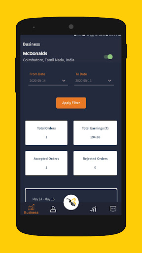 Android application Fastbee Vendor screenshort