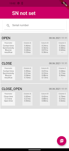 KoCoS Test Center Screen 2